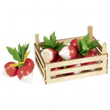 Goki Radishes In Vegetable Crate