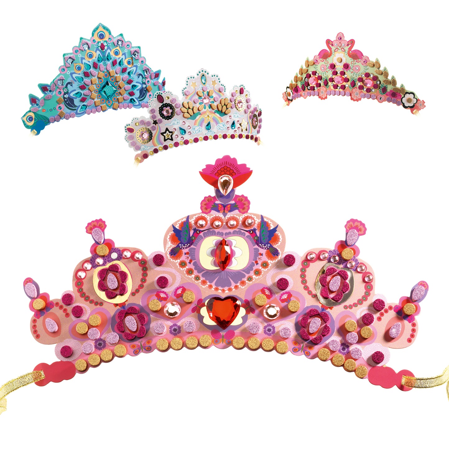 Djeco DIY Mosaic Tiaras Like A Princess