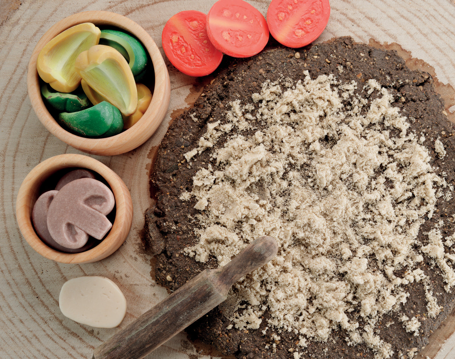 Yellow Door Sensory Play Stones – Pizza Toppings