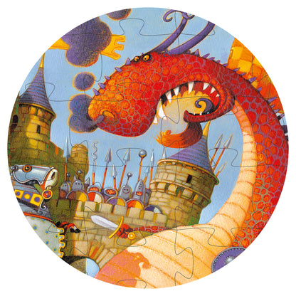 Djeco Vaillant And The Dragon - 54Pcs Silhouette Puzzle