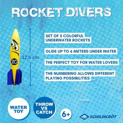 Schildkröt Rocket Divers - Set of 5