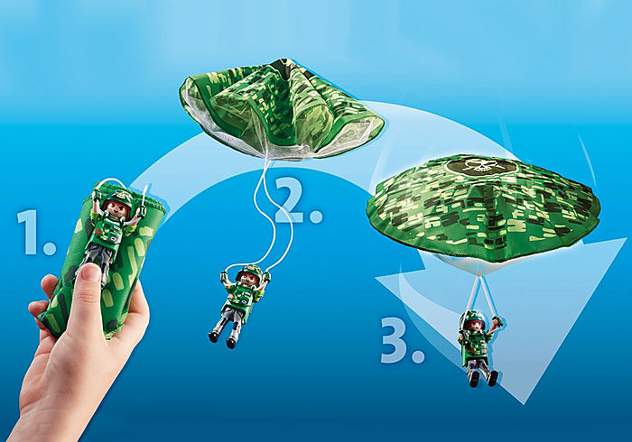 Playmobil 70569 City Action Police Parachute Search