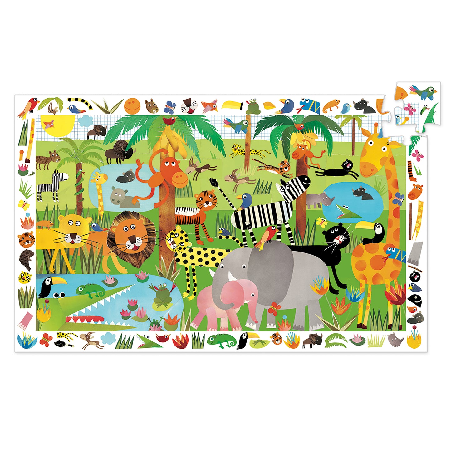 Djeco La Jungle 35 Pcs Observation Puzzle