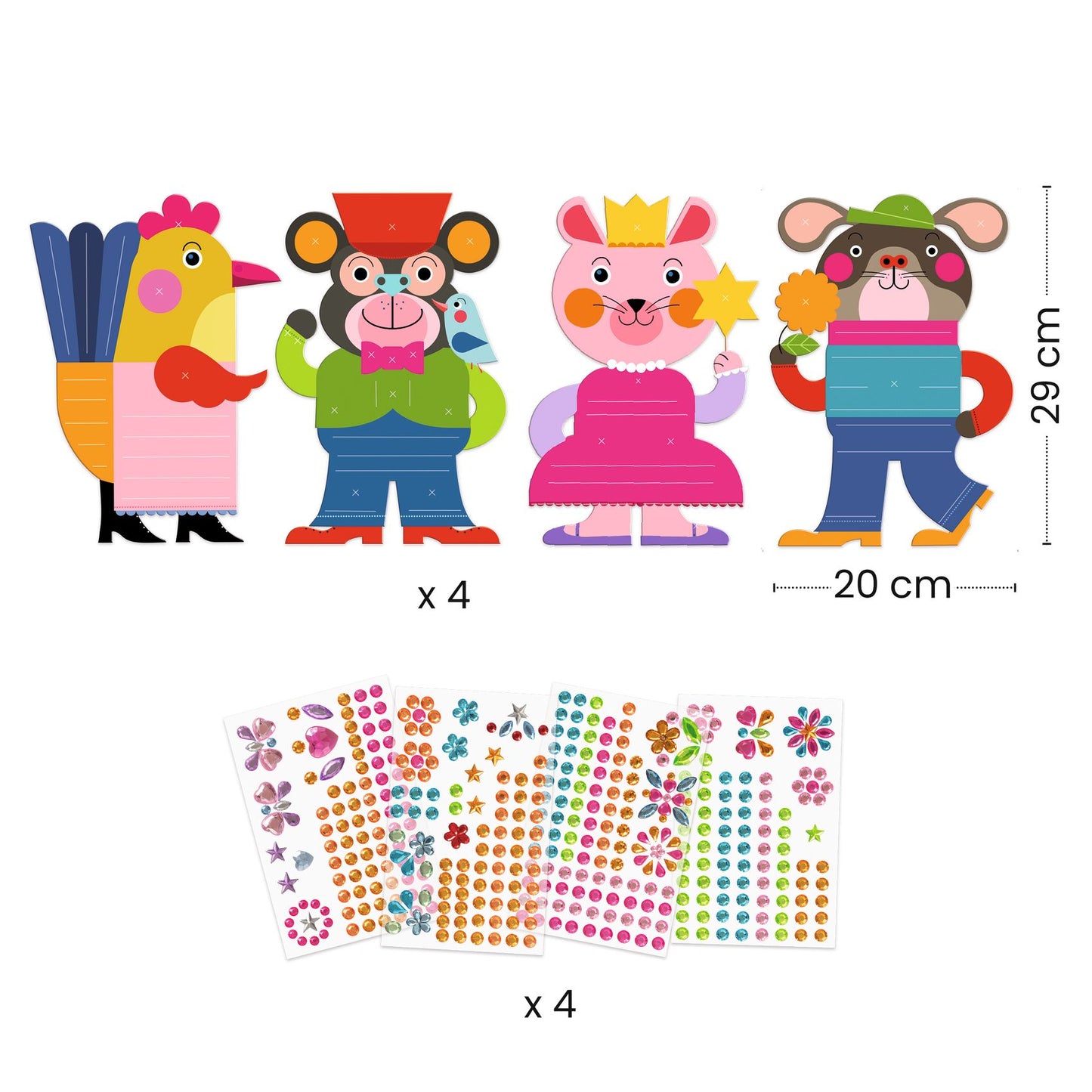 Djeco Sparkles Collage Set