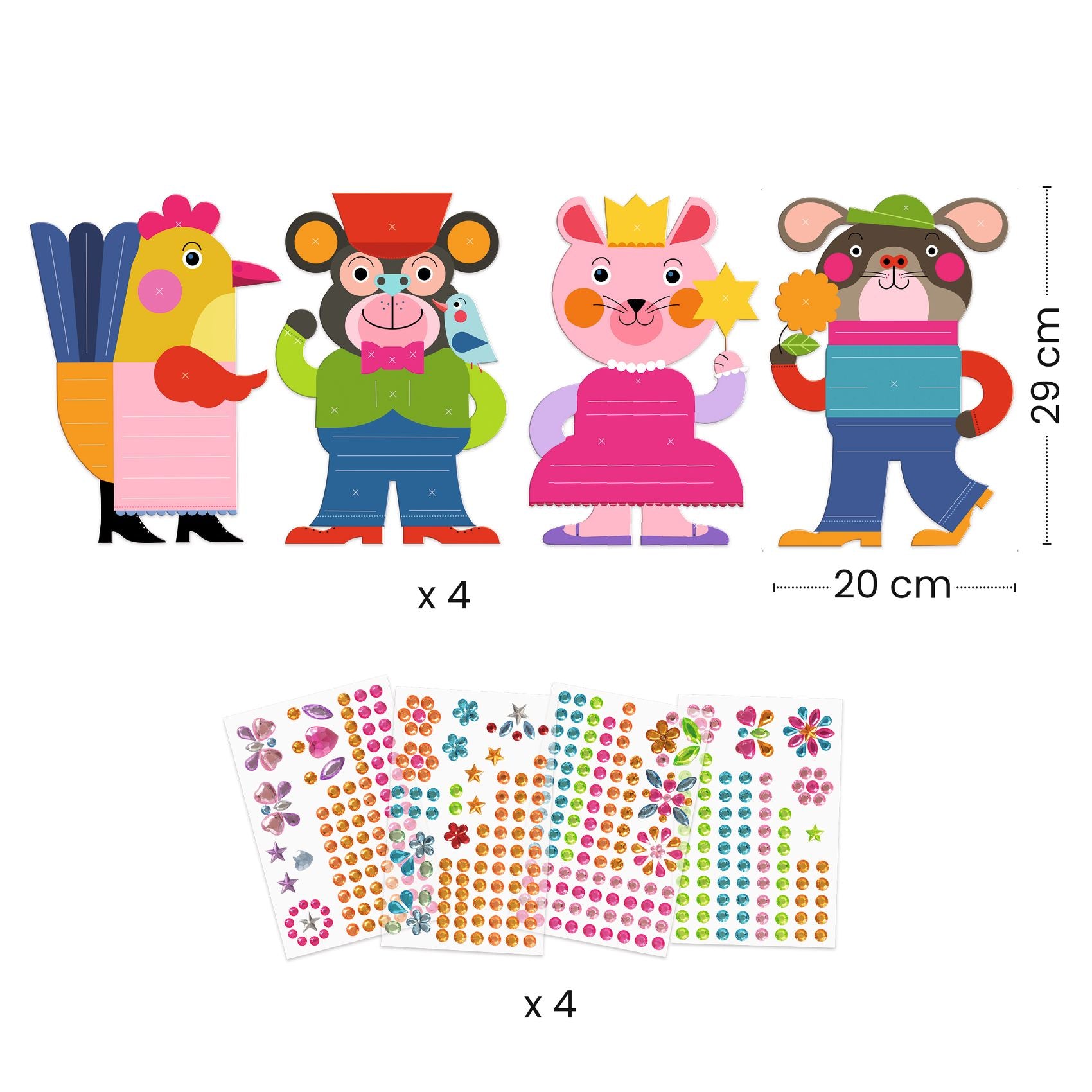Djeco Sparkles Collage Set