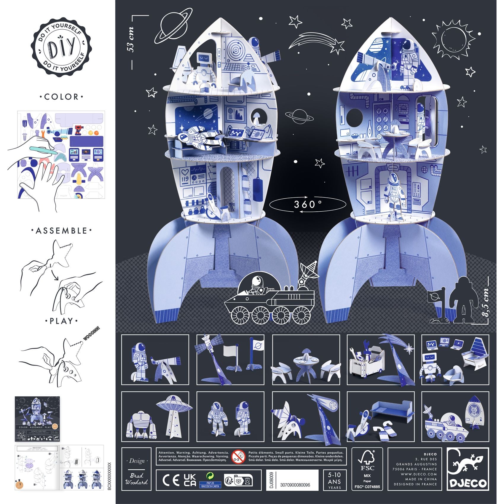 Djeco Space Rocket Creative Kit