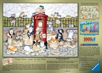 Ravensburger Crazy Cats Vintage No.9 - Lost in the Post 1000pc Jigsaw Puzzle