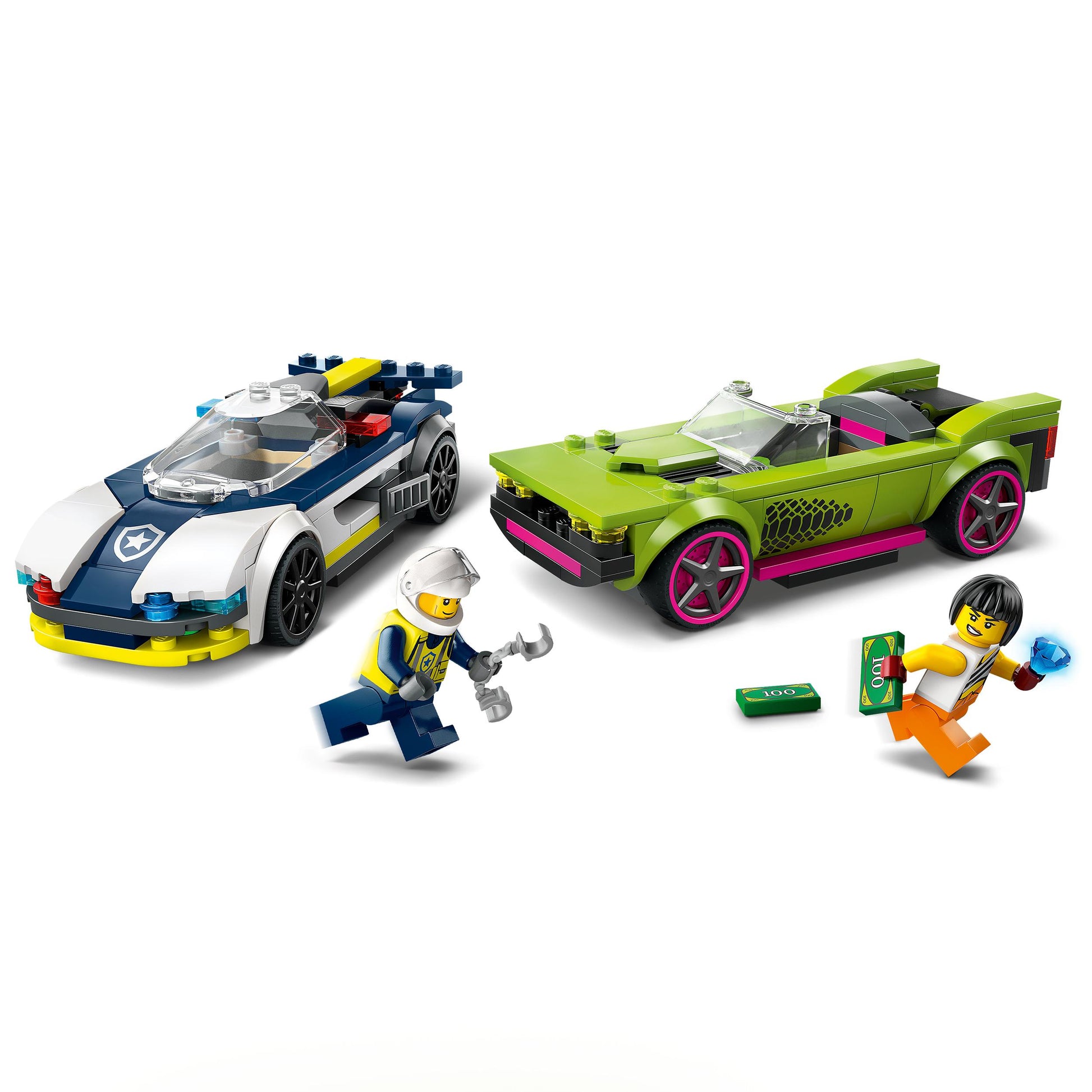 Lego City 60415 Police Car and Muscle Car Chase