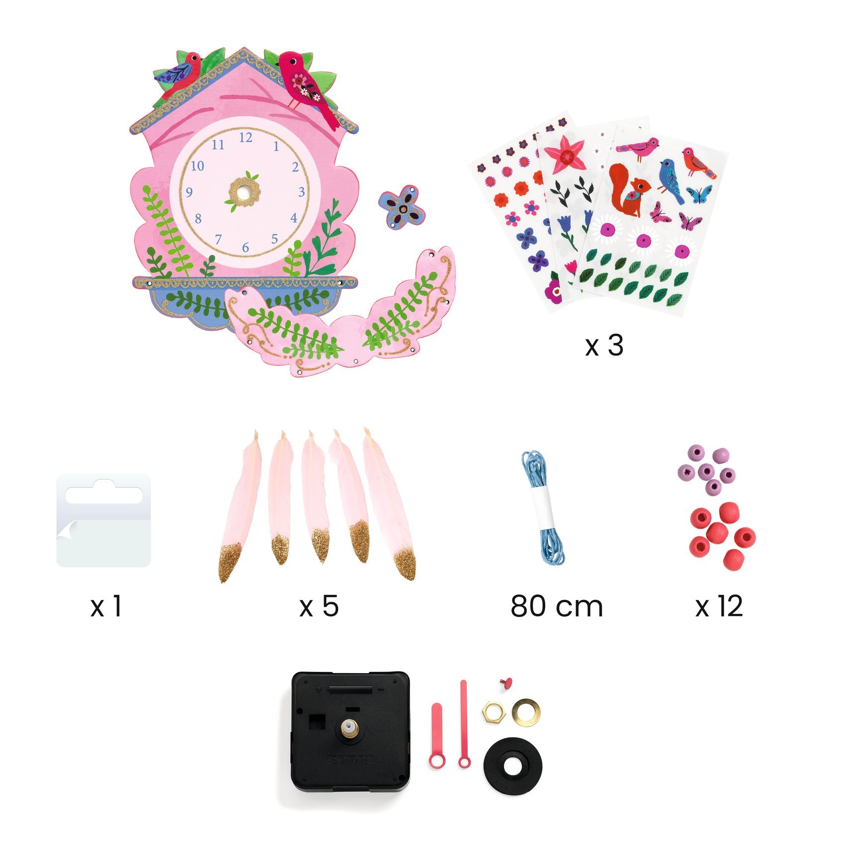 Djeco DIY Clock To Create Cuckoo