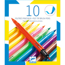 Djeco 10 Felt Brushes - Pop Colours