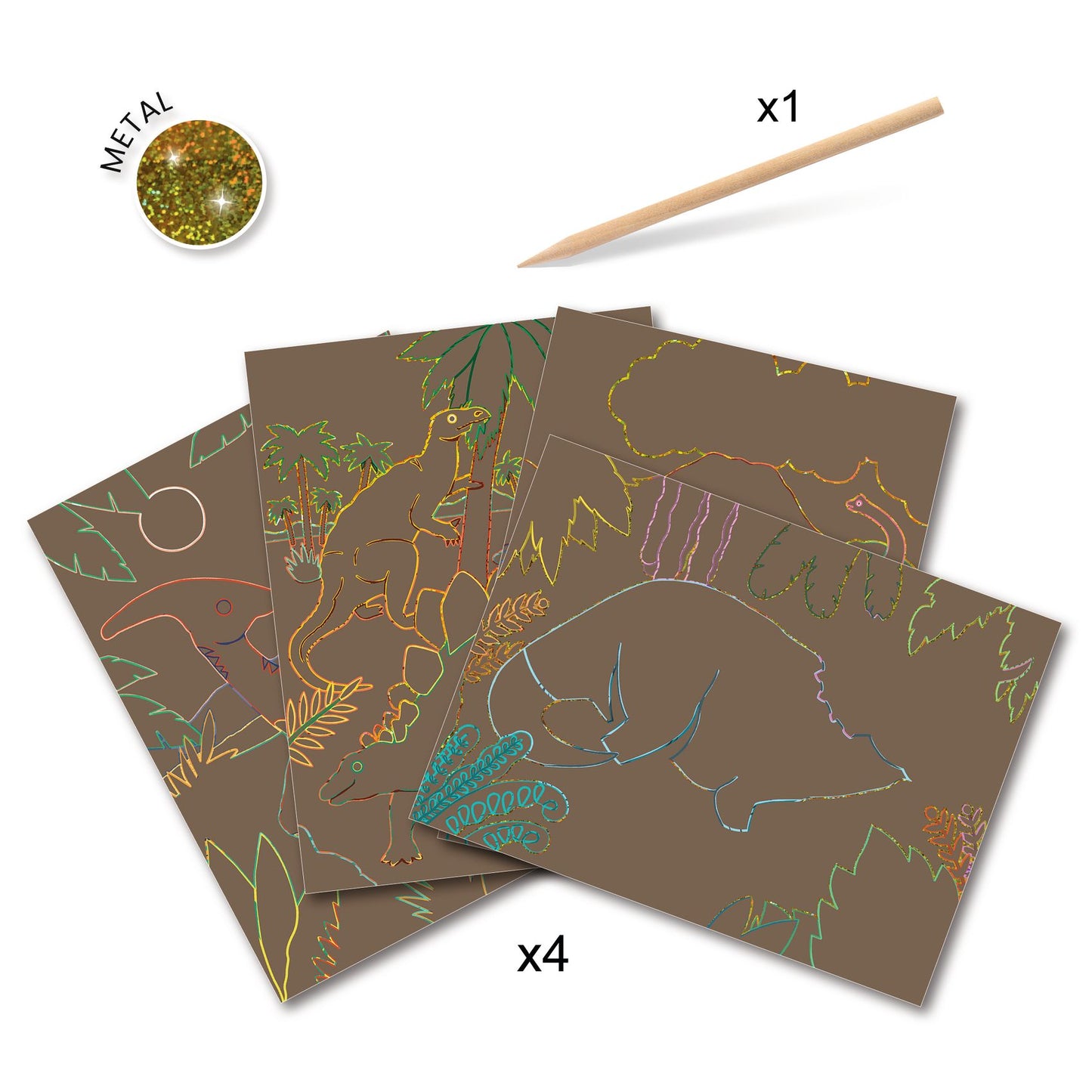 Djeco When Dinosaurs Reigned Scratch Cards