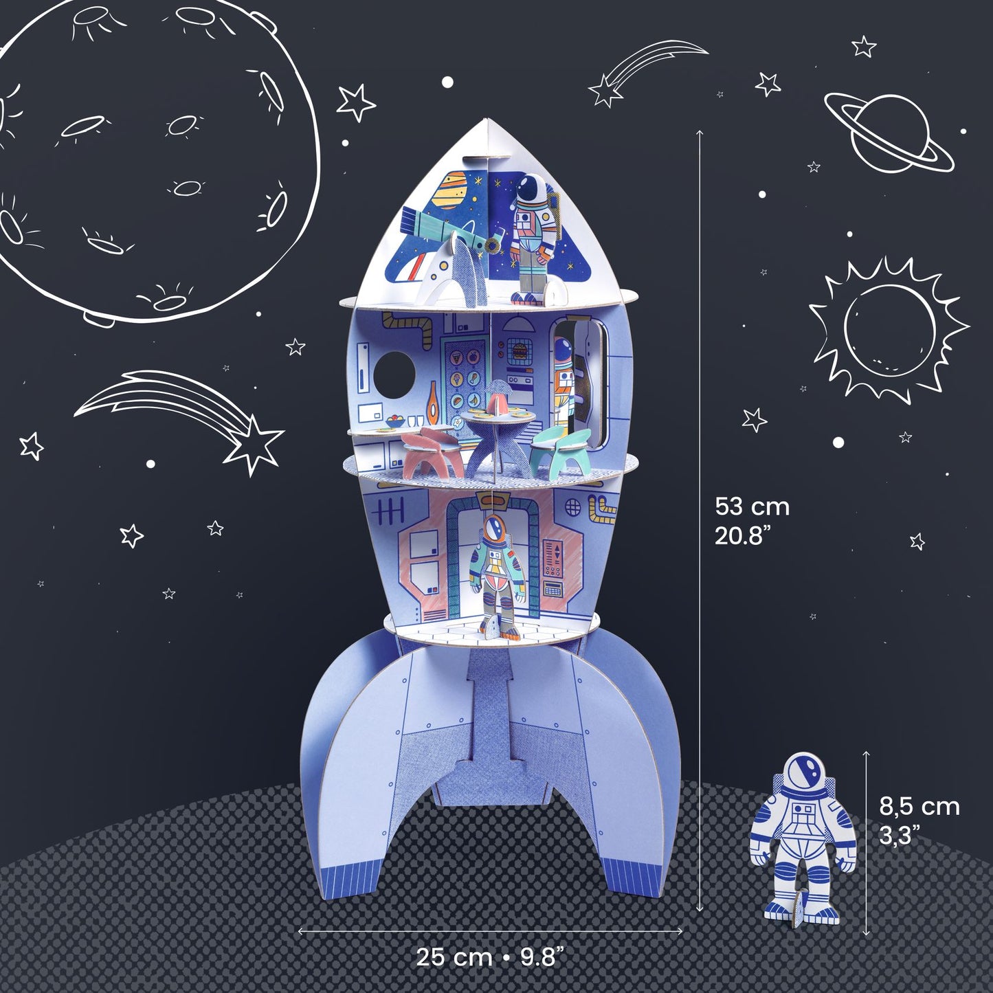Djeco Space Rocket Creative Kit