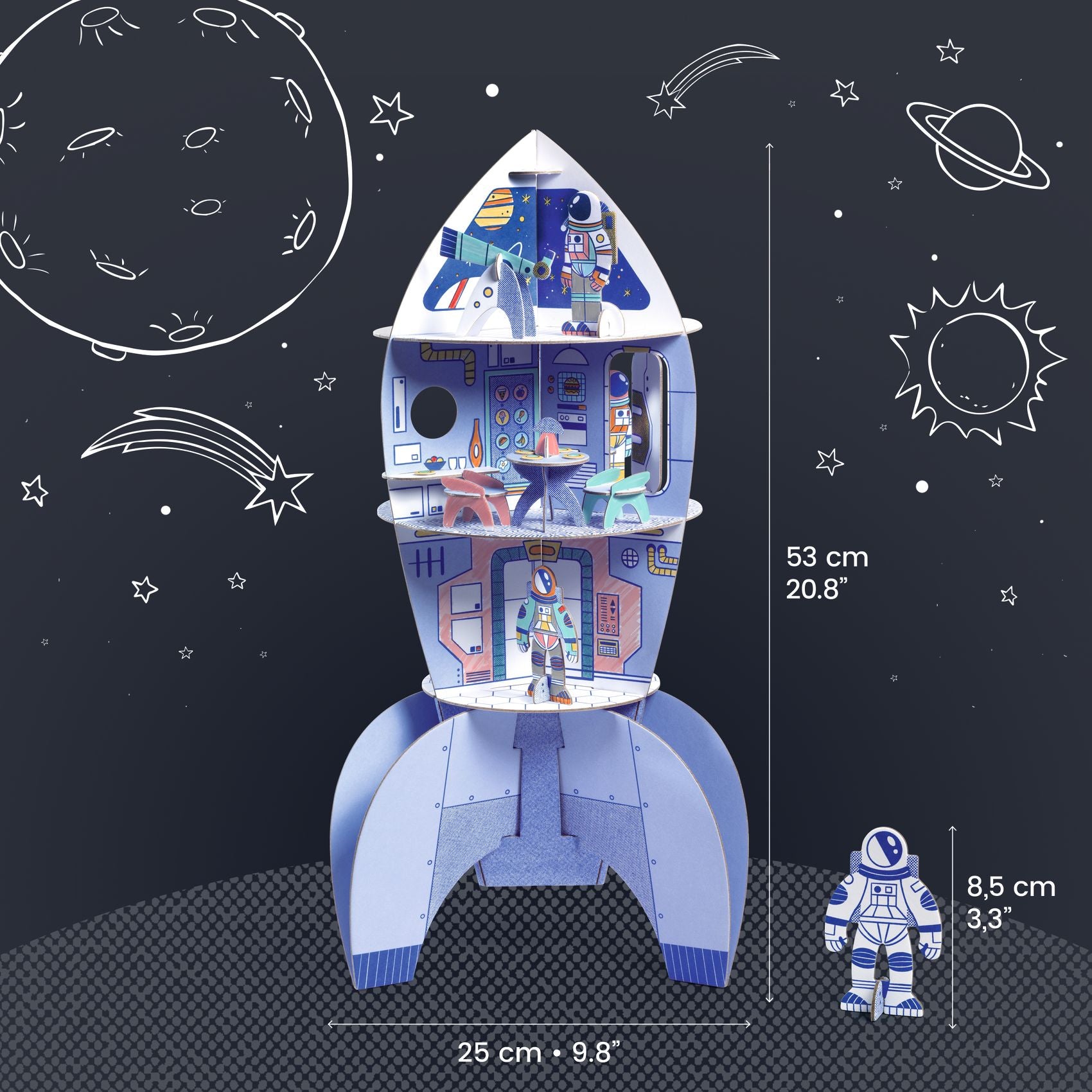 Djeco Space Rocket Creative Kit
