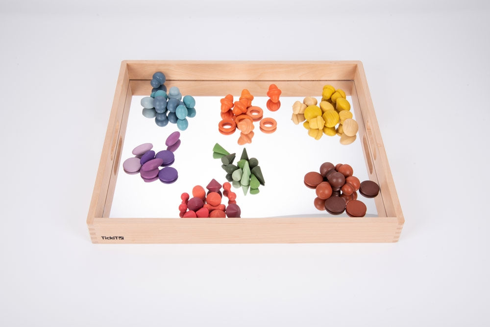 Tickit Wooden Mirror Tray