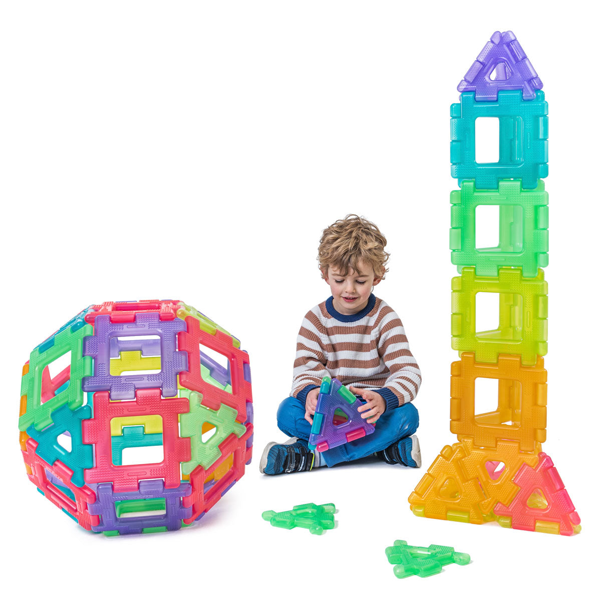 Polydron Translucent Giant Polydron Set