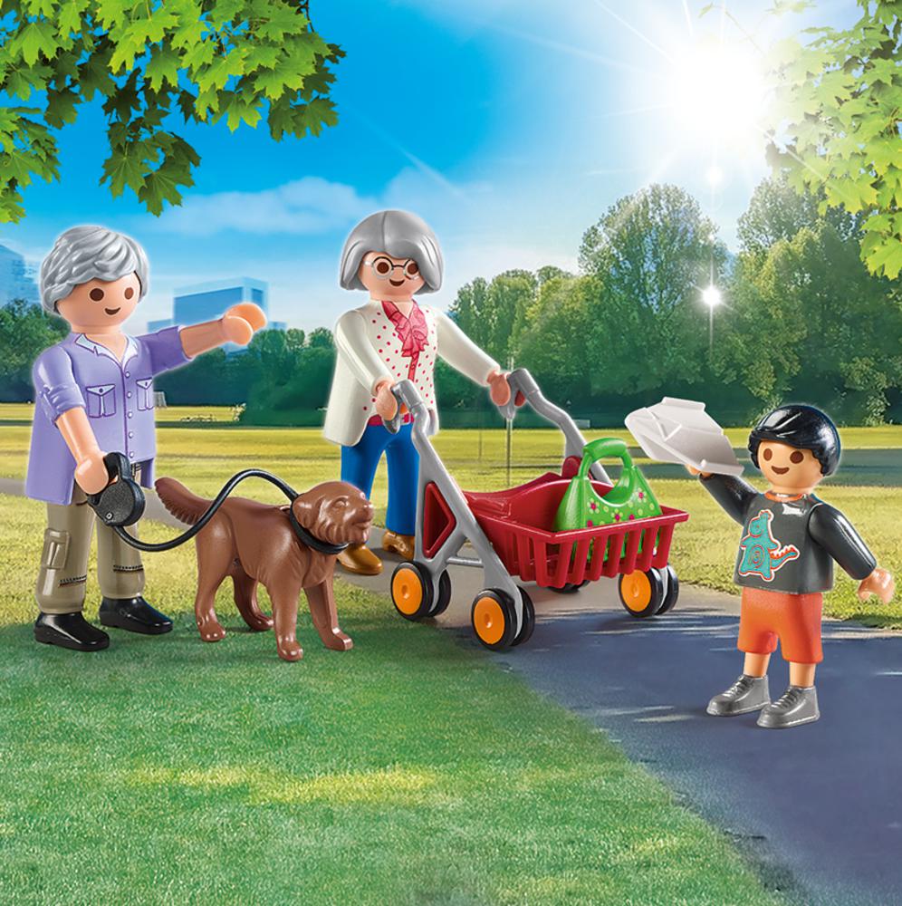 Playmobil 70990 City Life Grandparents with Child