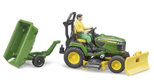 Bruder Bworld JD Lawn Tractor w/accessories