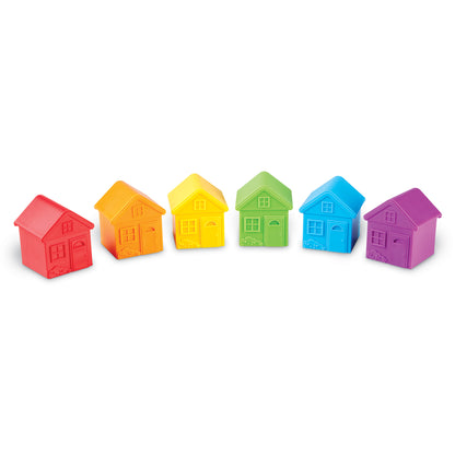 Learning Resources All About Me Sort & Match Houses 12 Pce Set