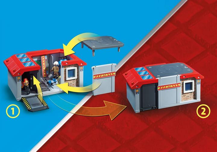 Playmobil 71193 City Action Take Along Fire Station