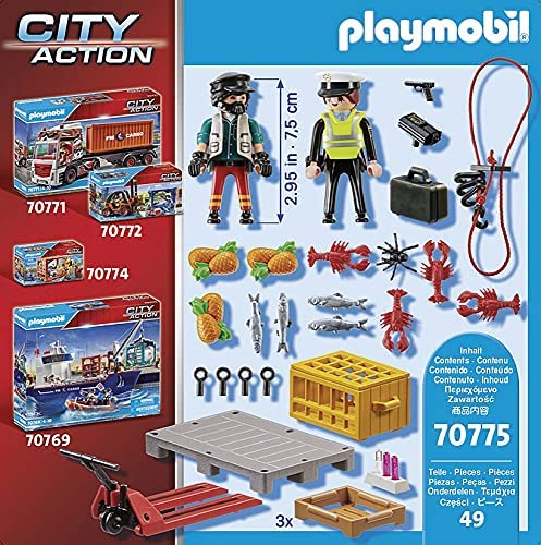 Playmobil Plus City Action 70775 Cargo Customs Check