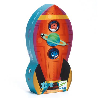 Djeco Spaceship Silhouette Puzzle