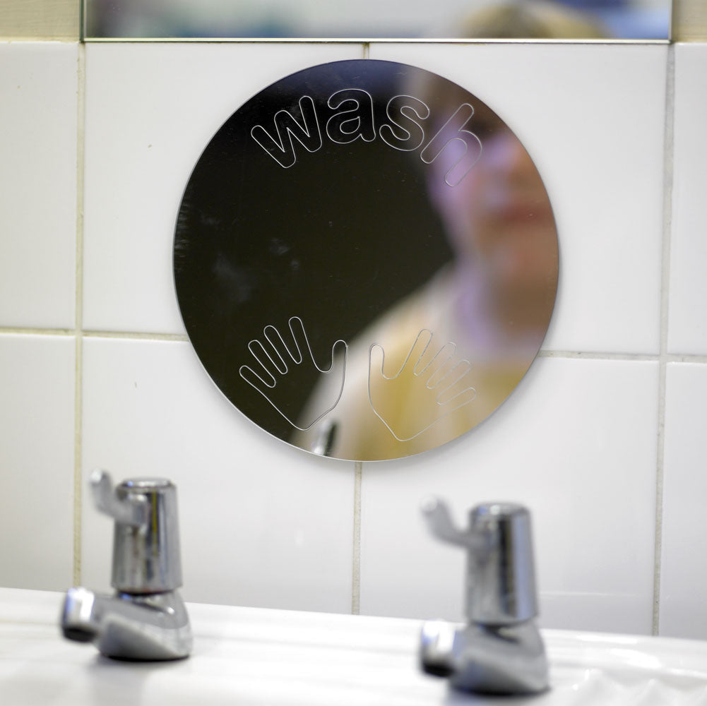 TickiT Message Mirror - Wash Hands