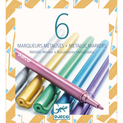 Djeco 6 Metallic Markers