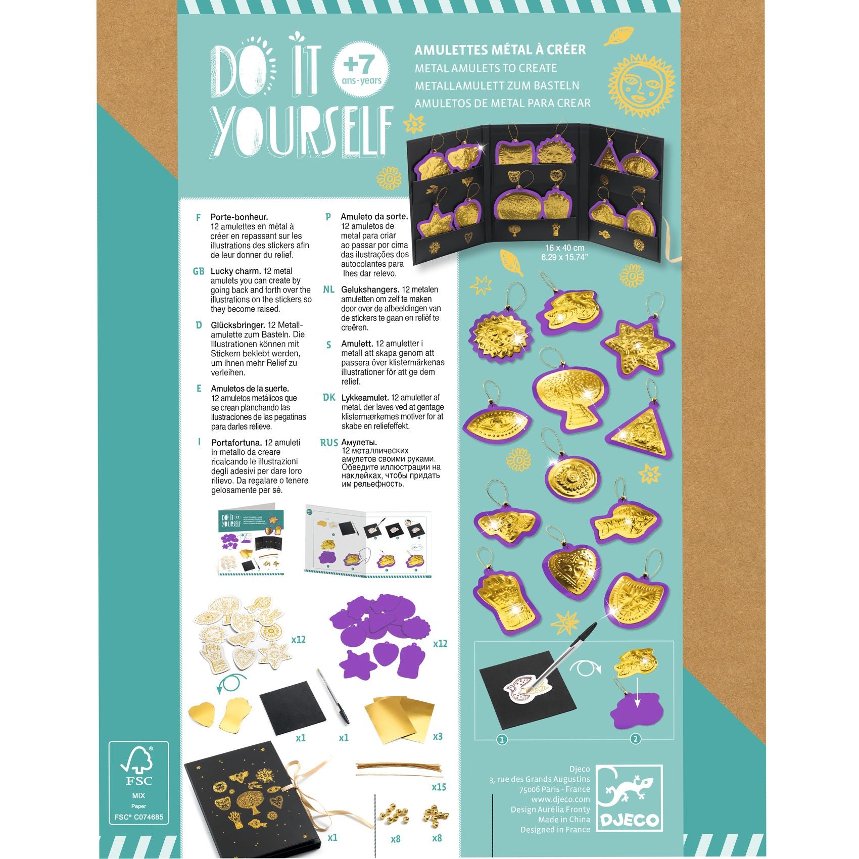 Djeco Lucky Charm DIY Embossing Kit