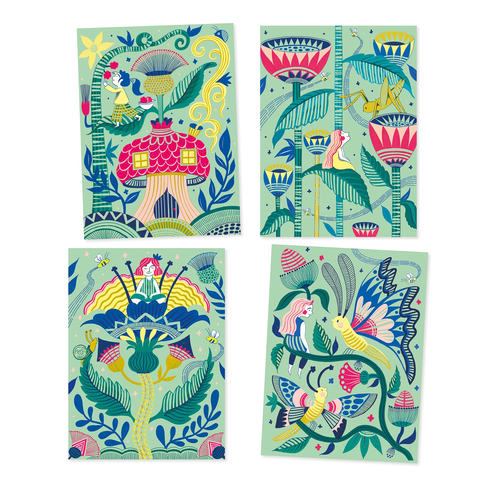 Djeco Fantasy Garden Scratch Cards