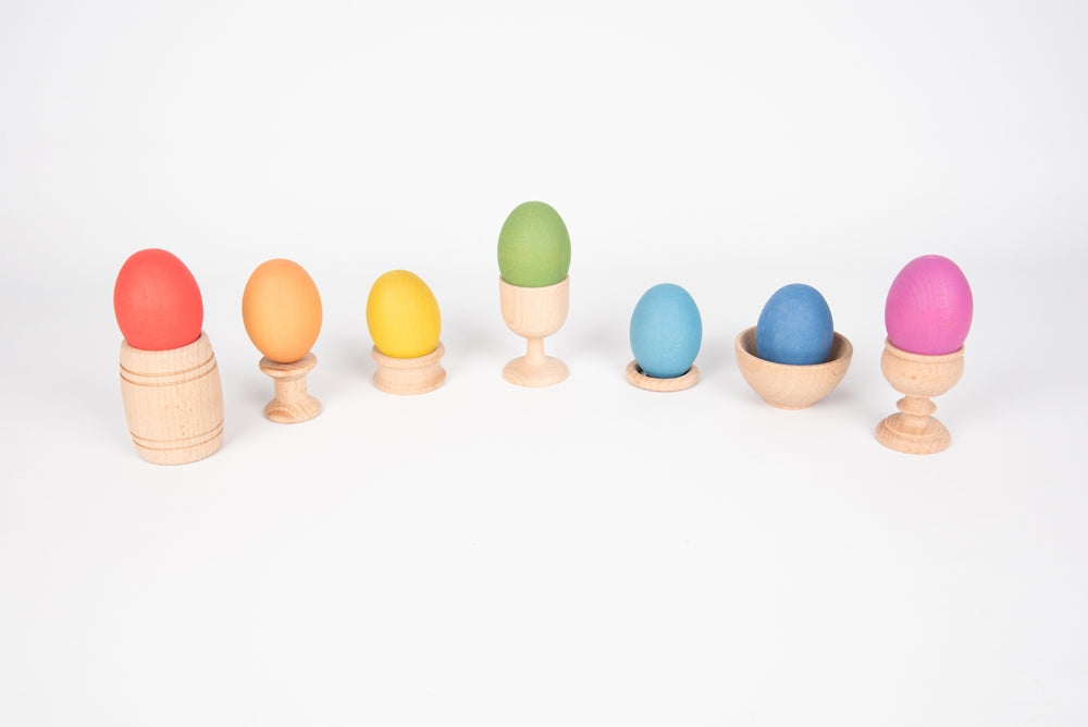 TickiT Rainbow Wooden Eggs
