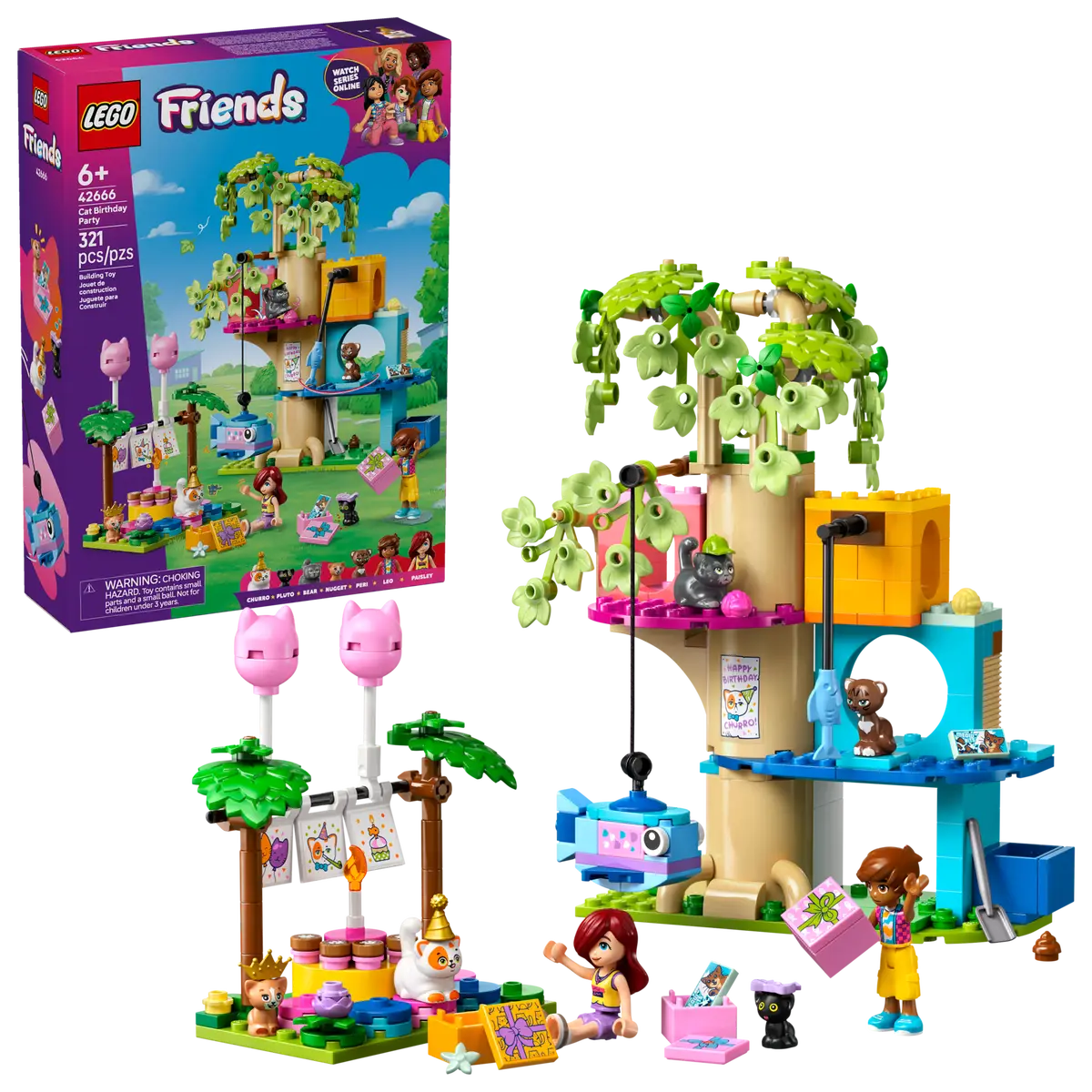 Lego Friends 42666 Cat Birthday Party & Tree House