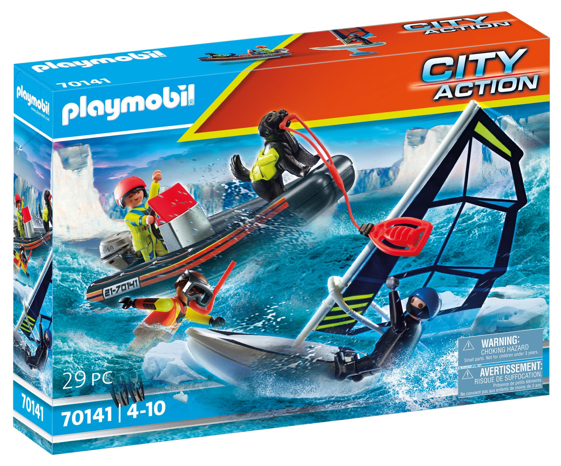Playmobil 70141 City Action Sea Rescue Water Rescue with Dog