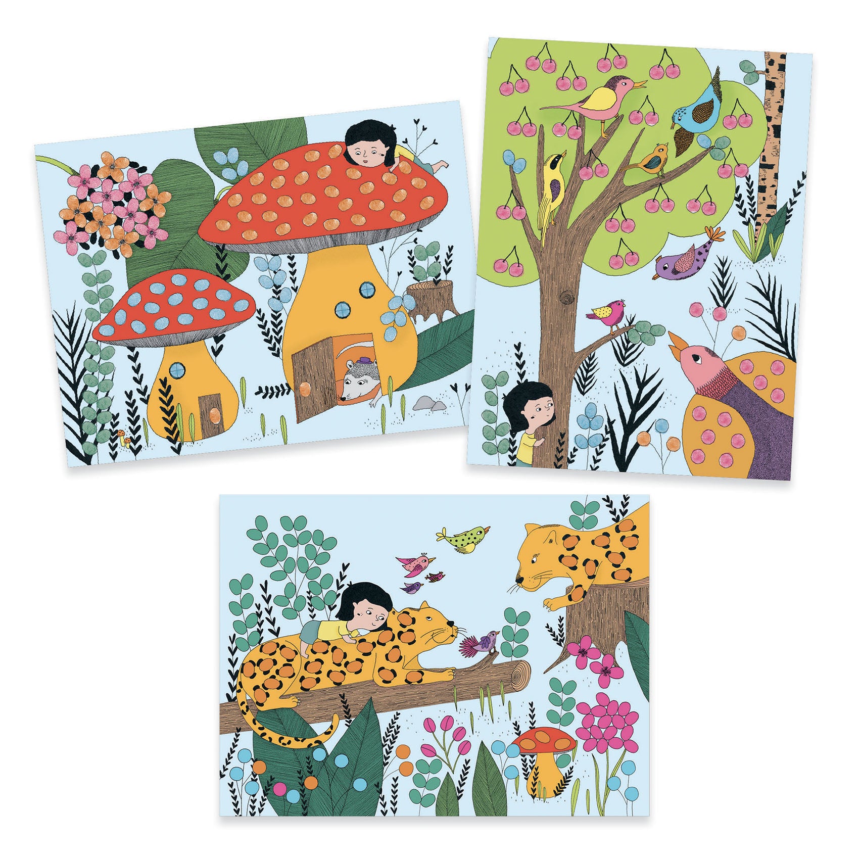 Djeco Finger Painting Touch and paint !