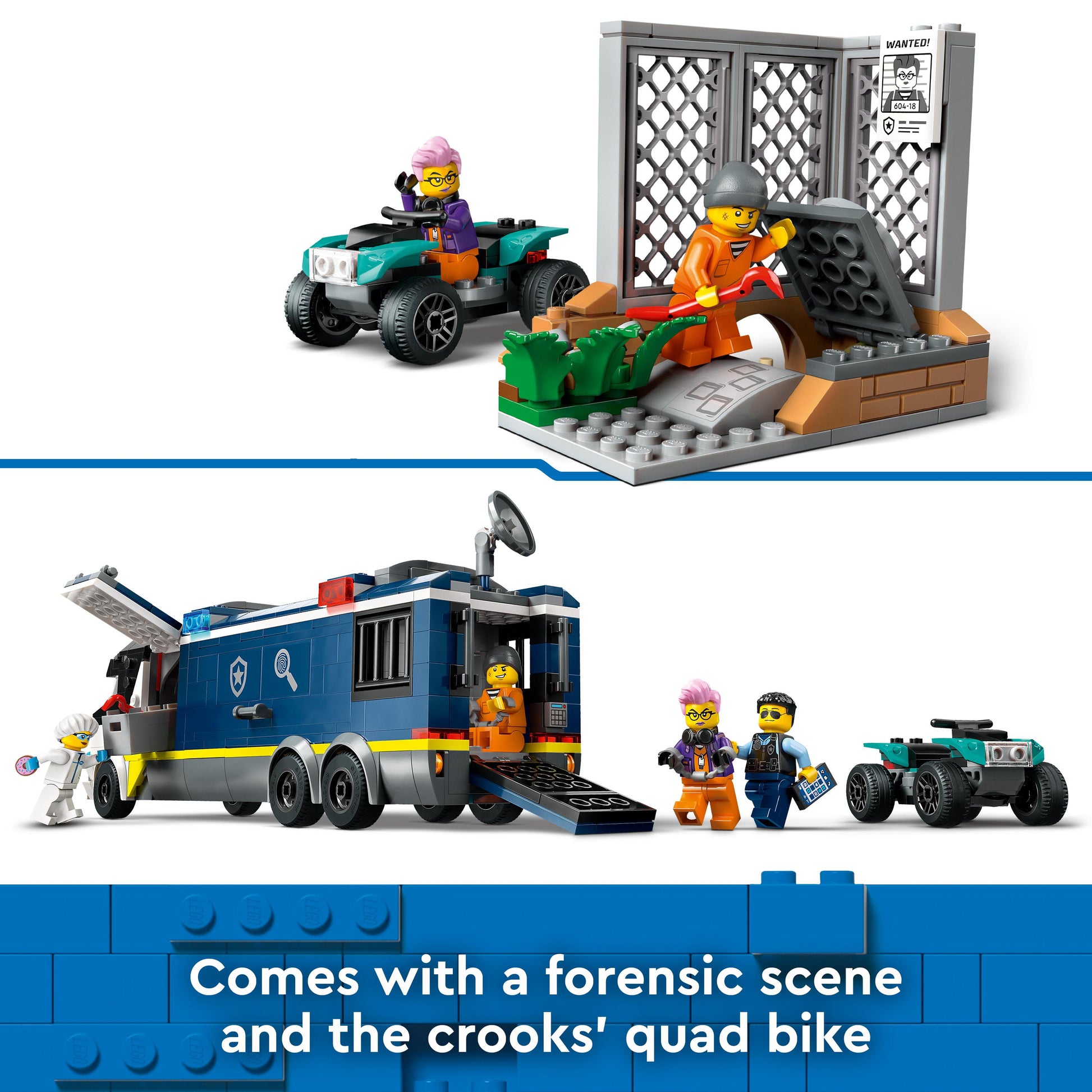 Lego City 60418 Police Mobile Crime Lab Truck