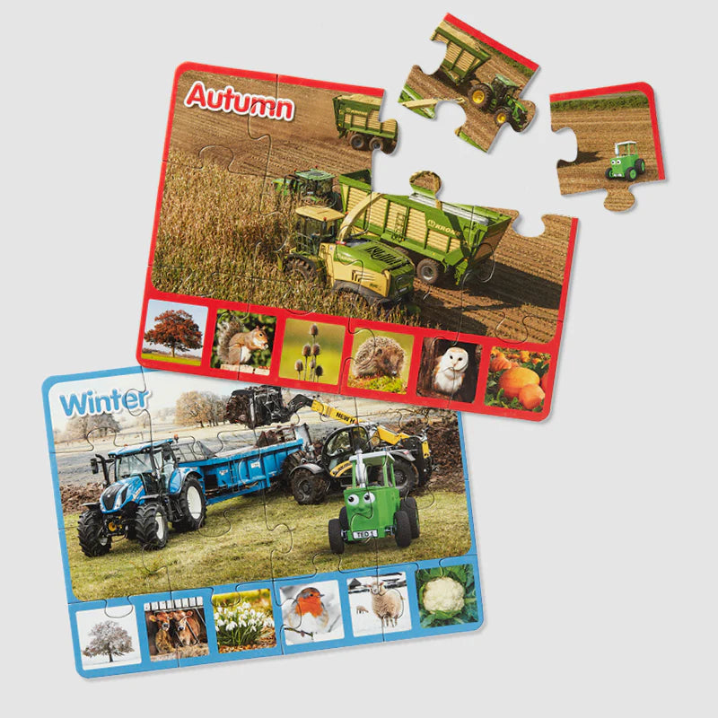 Tractor Ted 4 Puzzles in a Box, Seasons