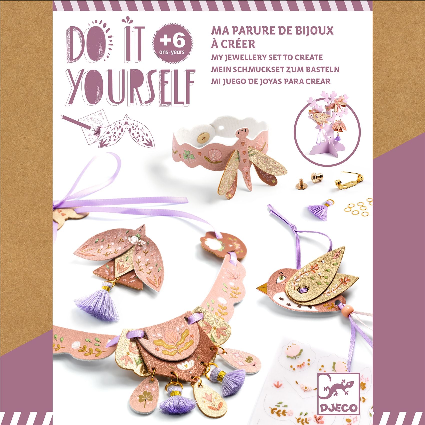 Djeco DIY Jewellery Set To Create Miss Rosefinch Create