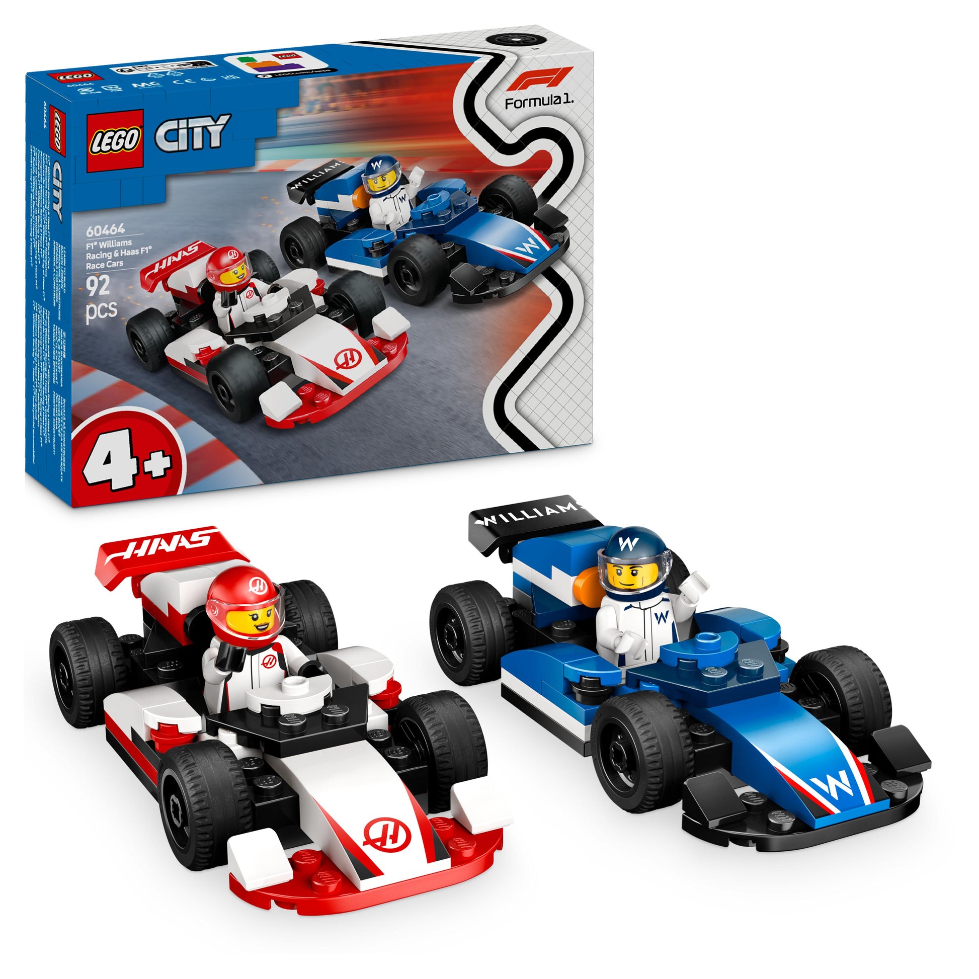 Lego City Formula 1 60464 F1® Williams Racing & Haas F1® Race Cars