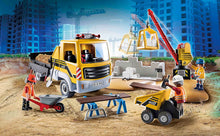 Playmobil 70742 City Action Construction Site with Flatbed Truck