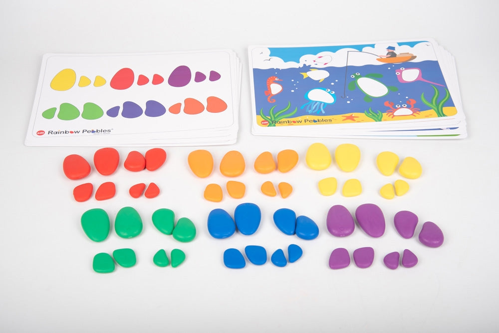 Edx Education Rainbow Pebbles Activity Set