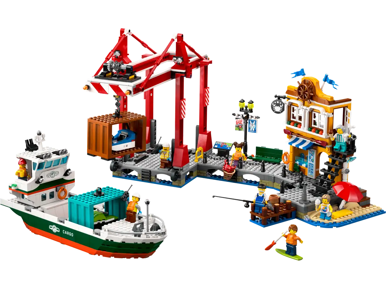 Lego City 60422 Seaside Harbour with Cargo Ship