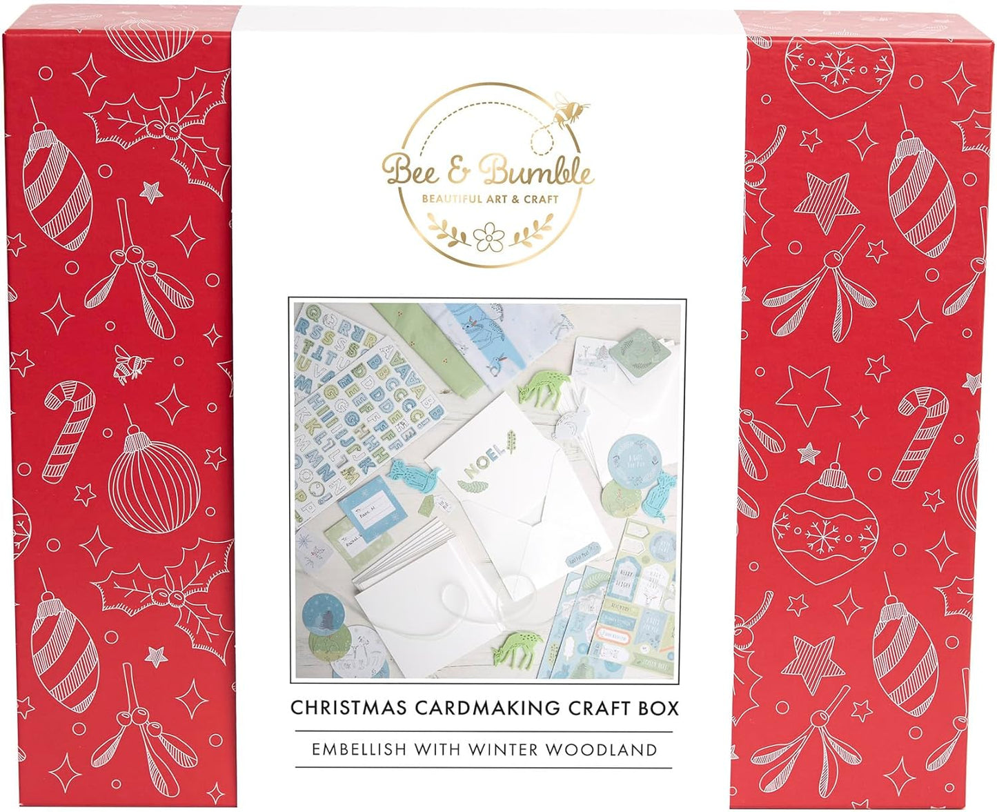Bee And Bumble Christmas Card Making Winter Wonderland Craft Box