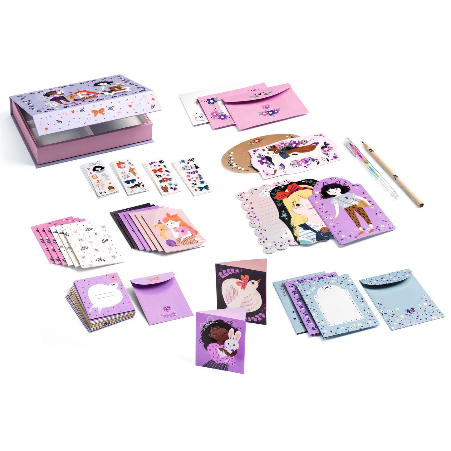 Djeco Lucille Correspondence Box Letter Writing Set