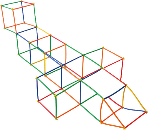 Playlearn Straws & Connectors Construction Set (856 Pieces Including Wheels)