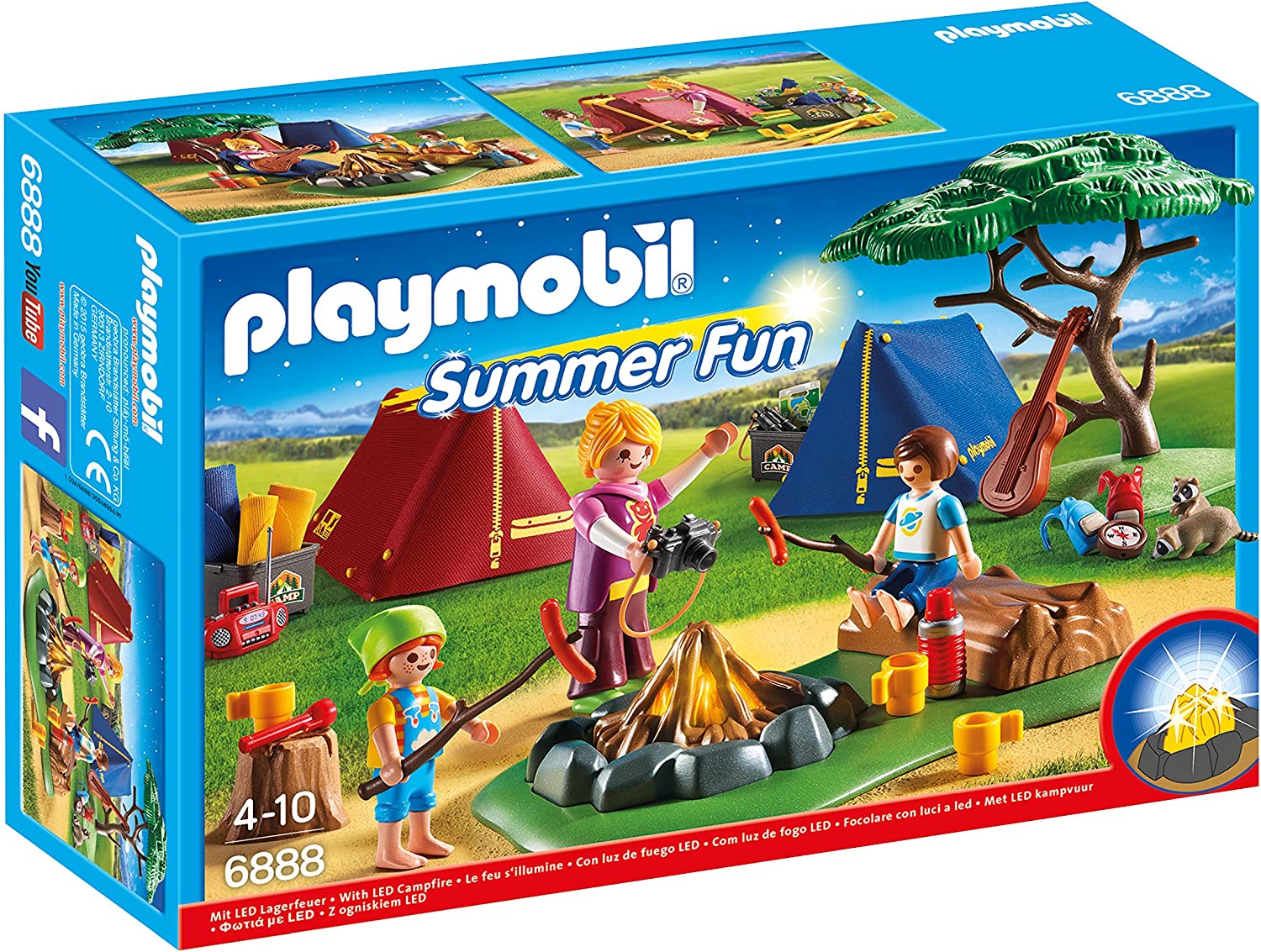 Playmobil 6888 Camp Site with LED Fire