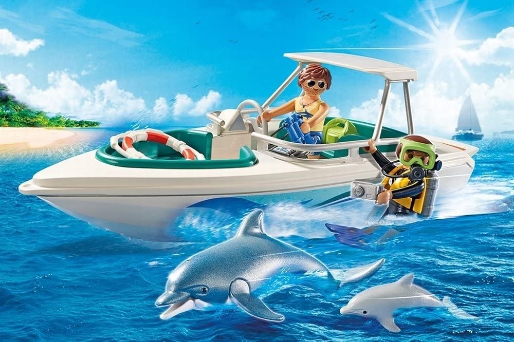 Playmobil 6981 Family Fun Diving Trip with Floating Speedboat
