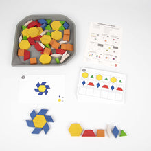 EDX Education Fun Play Wooden Pattern Blocks