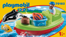 Playmobil 1.2.3 70183 Fisherman with Boat