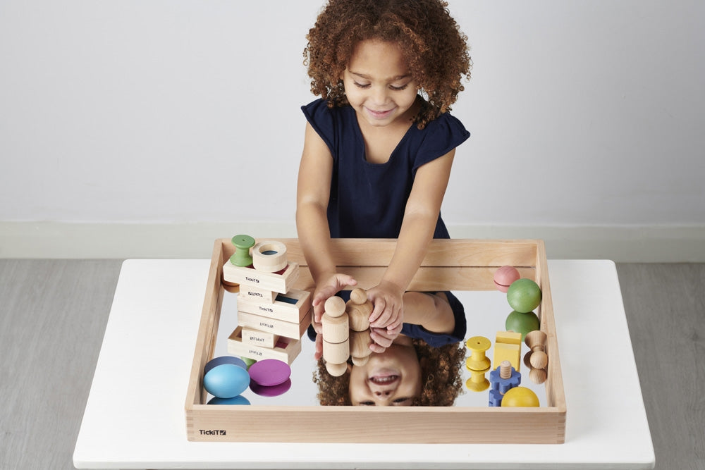 Tickit Wooden Mirror Tray