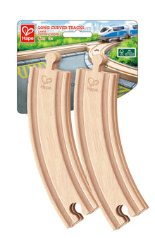 Hape 4pcs Long Curved Tracks