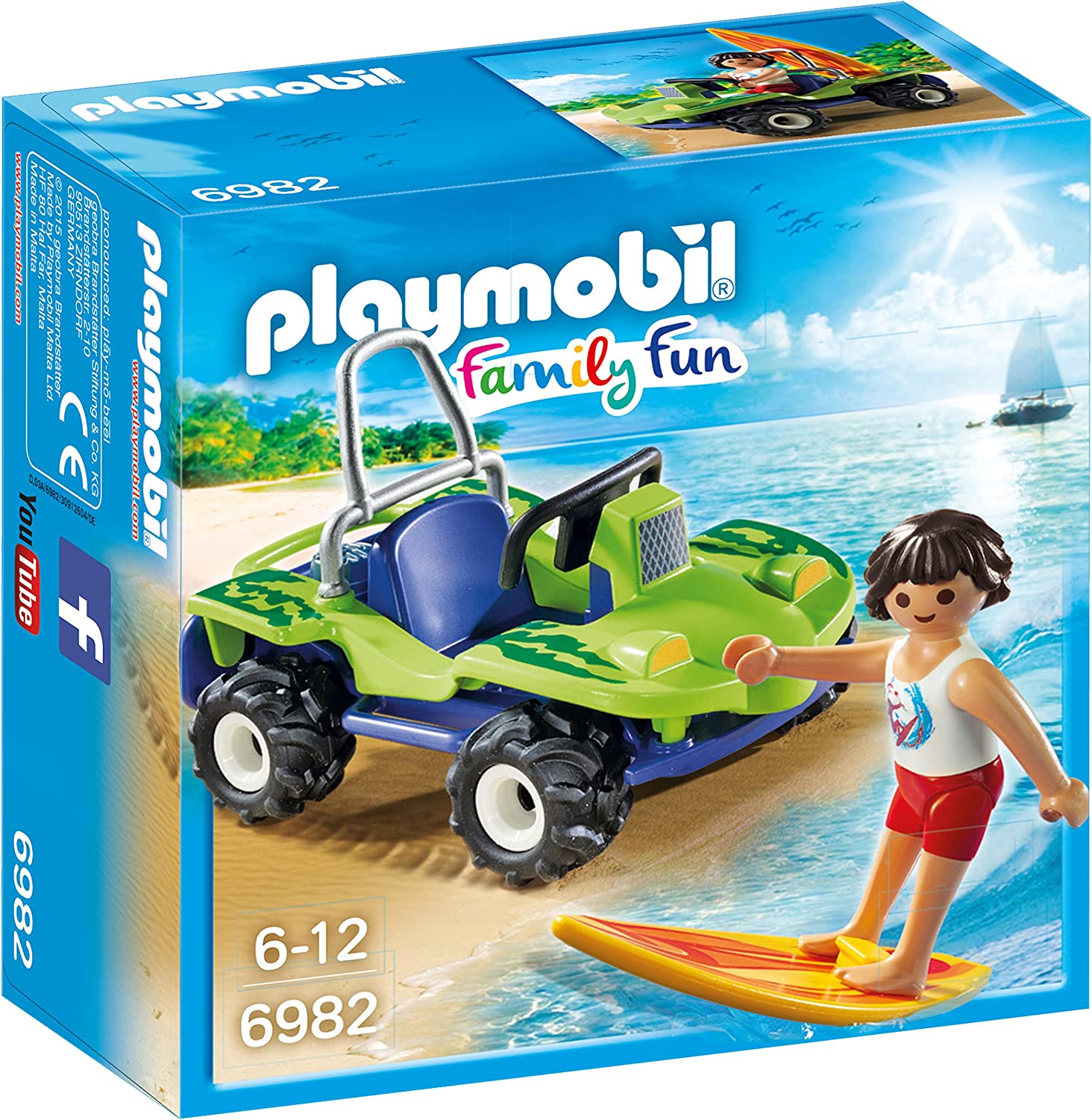 Playmobil 6982 Family Fun Surfer with Beach Quad